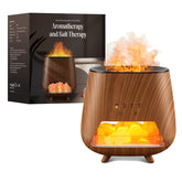 JJNJJN Upgrade Scent Diffuser with pink salt rock for calming aromas