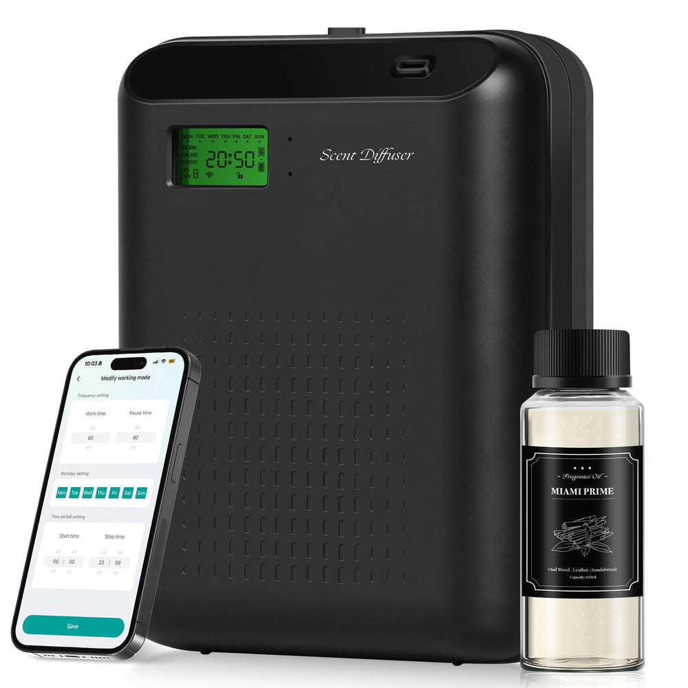 JM-X2 Pro Scent Air Machine Starter Kit packaging for quick setup and immediate ambiance
