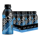 Jocko Fuel Hydrate blue raspberry bottle ready for quick hydration during workouts.
