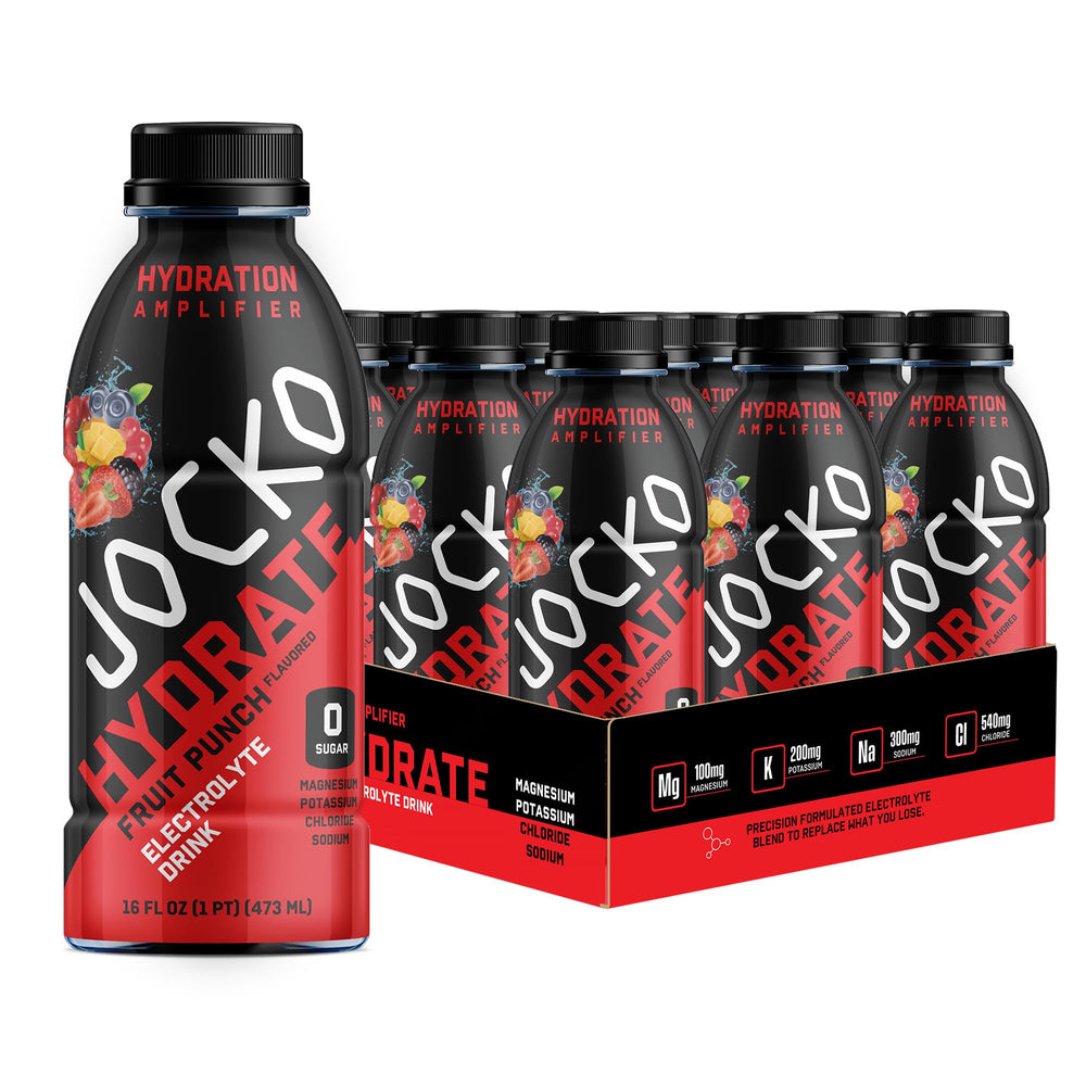 Jocko Fuel Hydrate bottle pour shows fast hydration support during training sessions.
