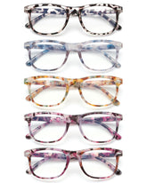 JOLISU 5-pack blue light blocking reading glasses for women offering screen-time comfort
