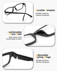 JOLISU Fashionista Readers spring hinge detail for comfortable long wear