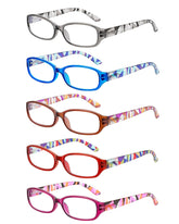 Lentes de lectura JOLISU para mujeres: paquete de 5, ideal para lectura diaria.