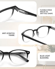 JOLISU spring hinge temples provide a comfortable, flexible fit.