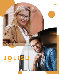 JOLISU lightweight TR90 frame provides comfortable all-day wear.