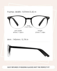 JOLISU women's spring hinge glasses offering flexible fit for long work sessions