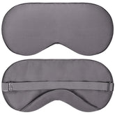 JOMO bamboo viscose eye mask in dark gray showing soft surface for comfortable sleep