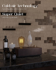 JOOSING diffuser LED light modes create ambiance for relaxation and focus.