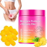 Josmon Her Juicy Premium probiotics bottle showing pineapple flavor and convenient daily use.