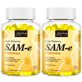 Jovianoy SAM-e gummies pineapple bottle for on-the-go mood support.