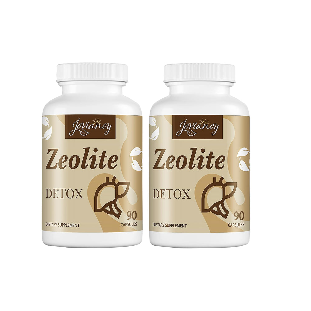 Jovianoy Zeolite Detox bottle—easy daily detox support and convenient capsule format.