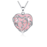 Jovivi rose quartz heart pendant close-up for everyday elegance.