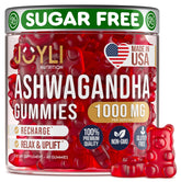JOYLI Ashwagandha Gummies bottle front showing calm and balance