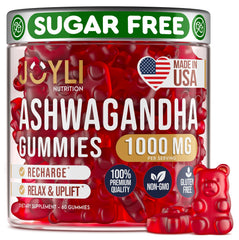 JOYLI Ashwagandha Gummies bottle front showing calm and balance