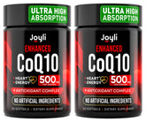JOYLI Nutrition CoQ10 500mg two-pack bottles for extended daily use