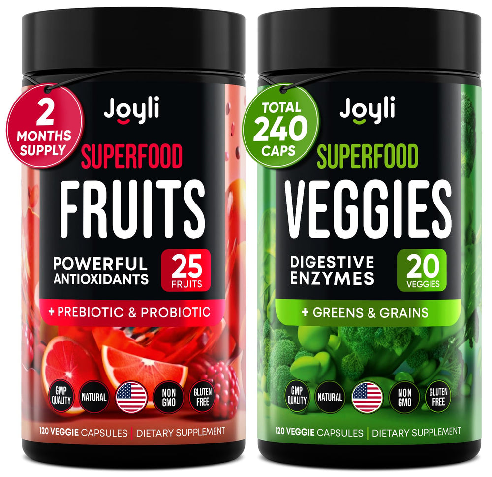Joyli Nutrition fruits-veggies 45 ingredients provide a daily nutrition boost.