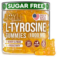 JOYLI Nutrition Joyli L Tyrosine Gummies pack shot for daily focus.