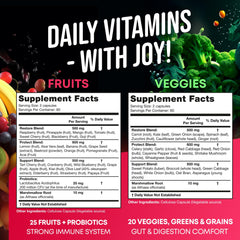 Joyli Nutrition Reds and Greens immune blend boosts antioxidant support.