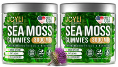 JOYLI Nutrition Sea Moss Gummies bottle front highlights immune-support benefits