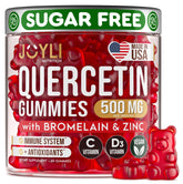 JOYLI Quercetin Gummies bottle front view highlighting sugar-free immune support.