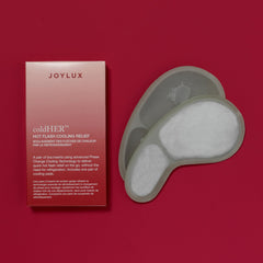 Joylux ColdHER inserts in use at the gym for discreet cooling during workouts.