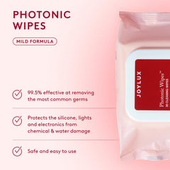 Joylux Photonic Wipes clean the device between sessions