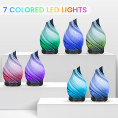 JOYOLO diffuser gray wave design adds modern style while diffusing a gentle aroma.