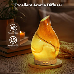 JOYOLO diffuser shows seven color LED lights for mood lighting in any room.