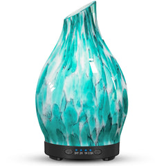 JOYOLO diffuser with blue mountain glass enhances decor and fragrance