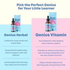 JoySpring Kids B Complex elderberry-flavored liquid ready to mix in drinks