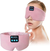 Joythink Silk Sleep Headphones mask close-up showing soft fabric for comfortable sleep.