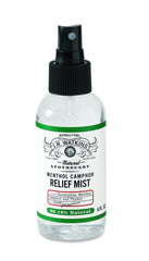 J.R. Watkins Menthol Camphor Relief Mist bottle in a four-pack, cooling spray for quick refreshment