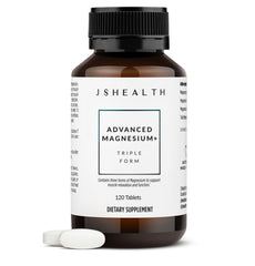 JSHealth Advanced Magnesium capsules packshot with triple magnesium blend for daily support