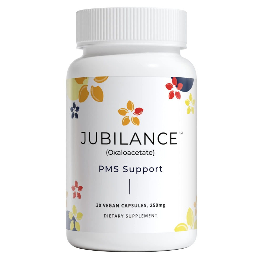 Jubilance PMS bottle pour shows easy daily dosage for cycle balance