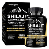 Juebingy Shilajit Capsules bottle shows Himalayan origin for daily vitality and energy support.