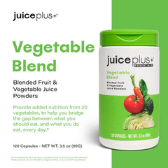 Juice Plus+ Vegetable Blend tomato chunks add vibrant color for skin and cognitive wellness.