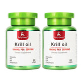 JulyDeer Antarctic Krill Oil bottle front in a 2-pack highlighting joint support
