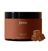 Juna Smart Burn bottle with tropical citrus gummies for daily metabolic support