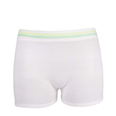JUNFAN postpartum mesh underwear 12-pack white front view for comfort after delivery