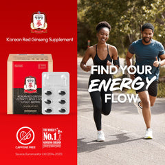 Jung Kwan Jang red ginseng capsules pack for daily energy and focus.