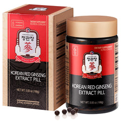 Jung Kwan Jang Red Panax Ginseng bottle for daily energy.
