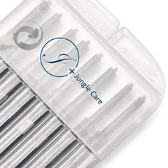 Close-up of wax guard protecting hearing aid from wax and dust.