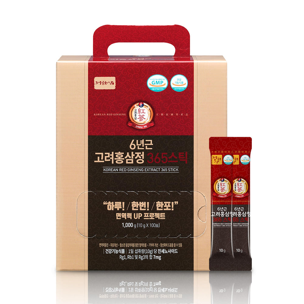 JUNGWONSAM 6-Year Red Ginseng extract bottle for convenient daily energy and focus