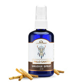 JUNIPERMIST Palo Santo Sage Spray bottle for quick energy cleansing.