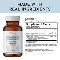 Just Ingredients Pomella Pomegranate Extract visual emphasizing antioxidant support for gut health.