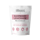 JUST INGREDIENTS Pre-Workout Raspberry Lemonade bottle ready for daily training energy