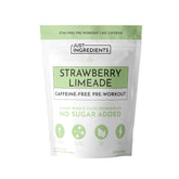 JUST INGREDIENTS pre-workout strawberry lemonade bottle showing clean energy for workouts