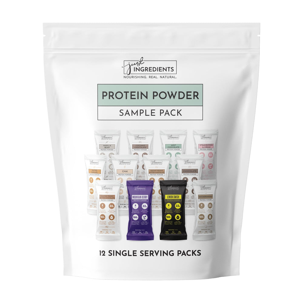 Just Ingredients protein powder pack shot ideal for daily shakes