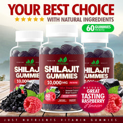 Just Nutrients Shilajit gummies non-GMO formula with no artificial colors