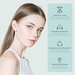 JUSTRVN ear plug tips XS S M customize protection for kids